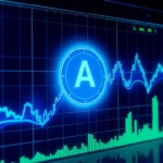 Aicoin digital trading chart showcasing real-time market data and analytics for cryptocurrency